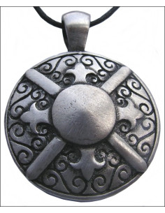 Greek shield pendant