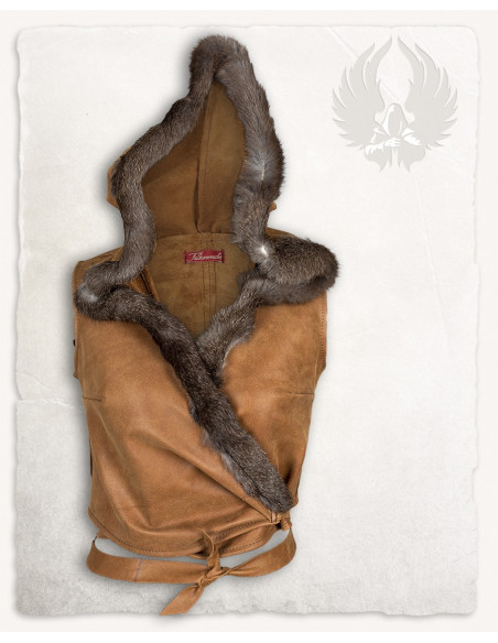 Medieval woman's top with hood model... Medieval woman's top with hood model...