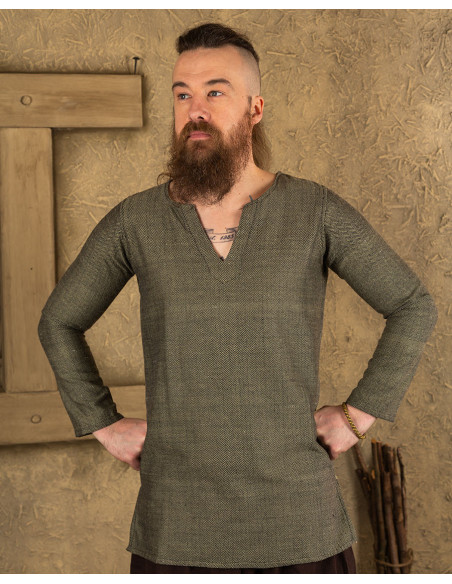 Viking tunic herringbone pattern...