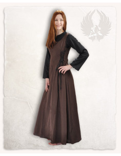 Medieval dress model Uma, brown color