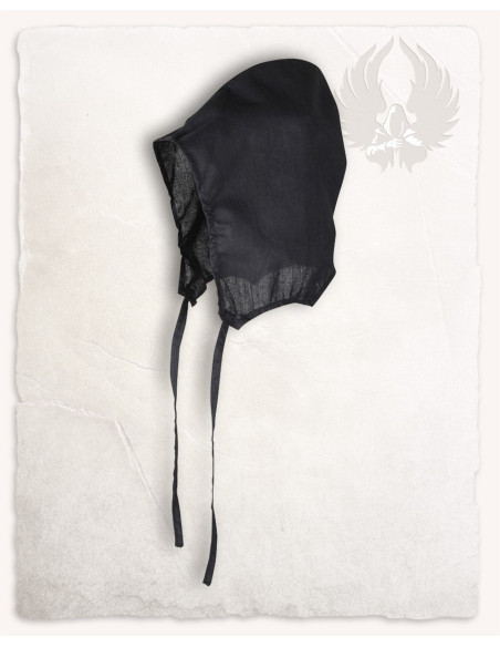 Black cotton crespina model Jasper Black cotton crespina model Jasper