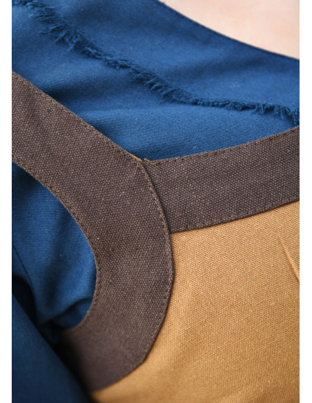 Medieval bodice model Kenna, brown color