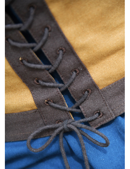 Medieval bodice model Kenna, brown color