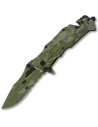 Camo rescue knife, army ESP