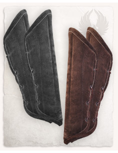 Medieval bracelets in chamois leather model Leopold