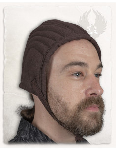 Medieval quilted crepe model Leopold, black 2