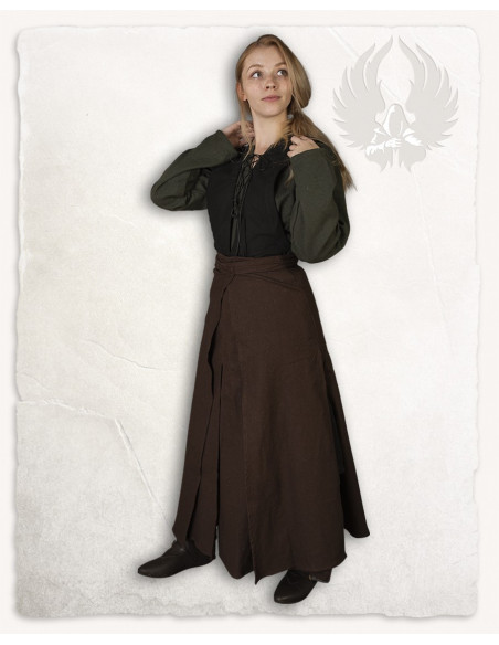 Victor model battle skirt, brown color