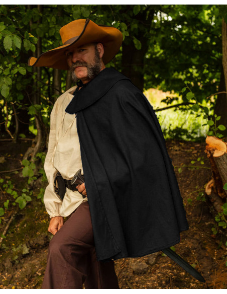 Tilly model musketeer cape, black