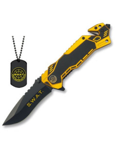SWAT rescue knife with plate