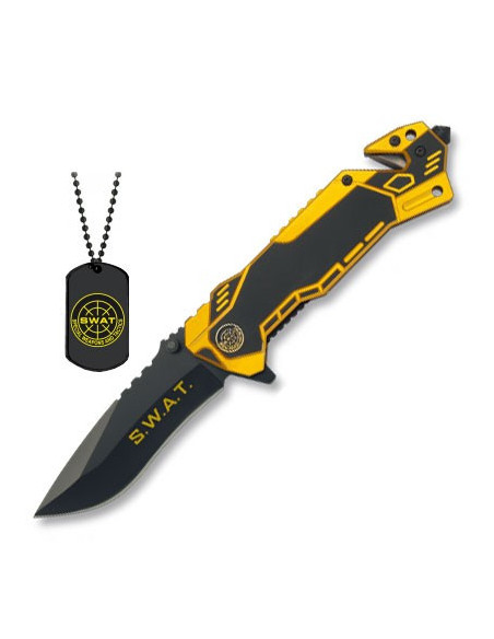 SWAT rescue knife with plate