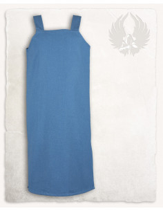 Peasant apron model Esther, blue color
