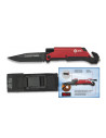 RUI rescue knife with flashlight, blade 9 cms.