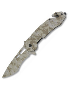 Albainox rescue knife, arid camo