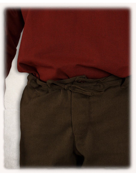 Rocco medieval pants straight cut, brown