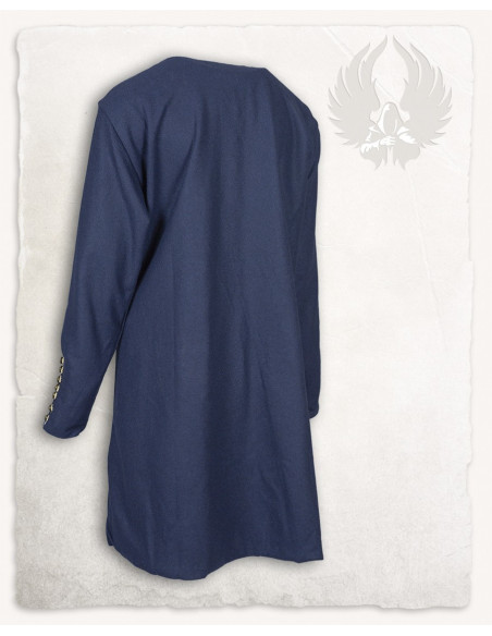 Viking blue wool tunic model Rafael