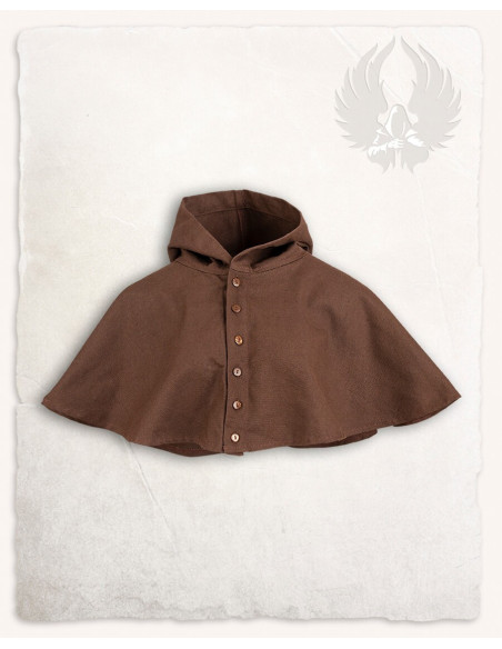 Gugel or Nordic hood model Notker, brown