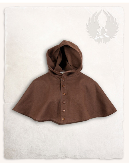 Gugel or Nordic hood model Notker, brown