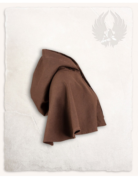 Gugel or Nordic hood model Notker, brown