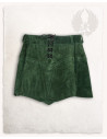 Nuala medieval suede skirt, green color