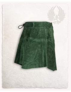 Nuala medieval suede skirt, green color 2