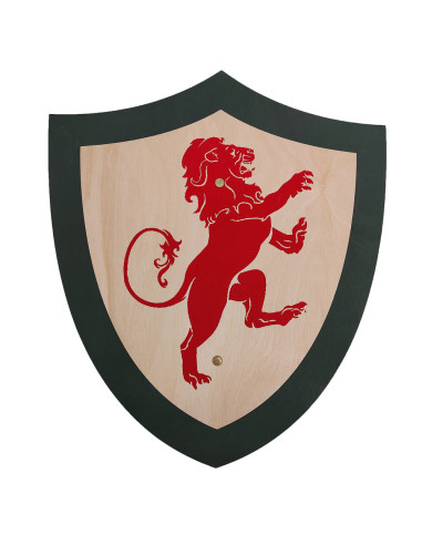 Red lion shield for children