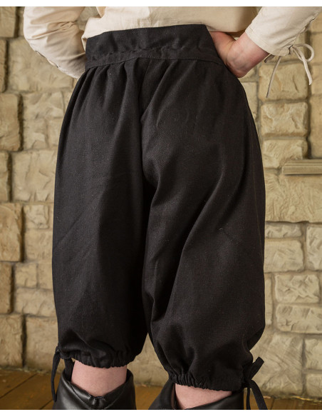 Tilly pirate cotton trousers, black