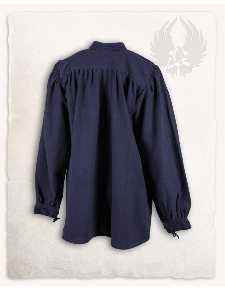 Ansgar model wide pirate shirt, blue...