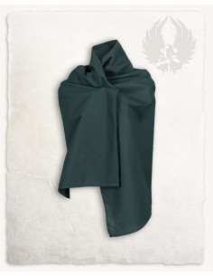 Emil model peasant scarf, green color 2