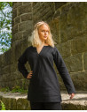 Viking tunic Tronde model, black color