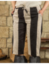 Jack cotton capri pants, black-cream