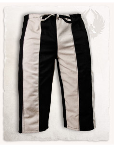 Jack cotton capri pants, black-cream 2