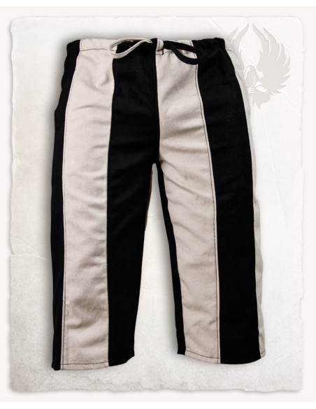 Jack cotton capri pants, black-cream