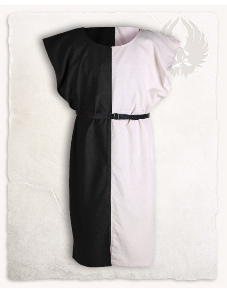 Two-tone black-cream tabard, Ignaz model