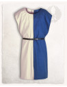 Two-tone cream-blue tabard, Ignaz model