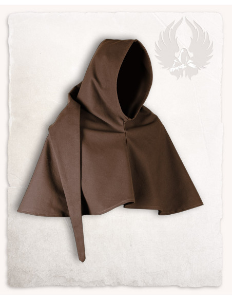 Gugel medieval brown cotton model Benson