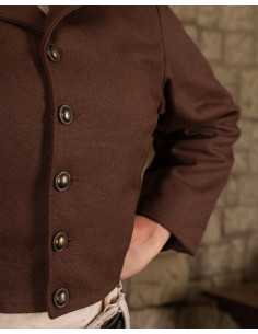 Peary cotton pirate jacket, brown 2