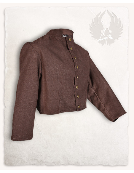 Peary cotton pirate jacket, brown