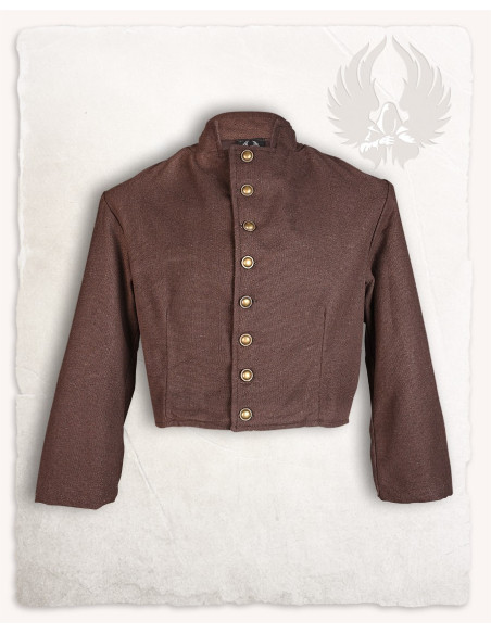 Peary cotton pirate jacket, brown