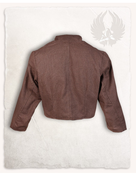 Peary cotton pirate jacket, brown