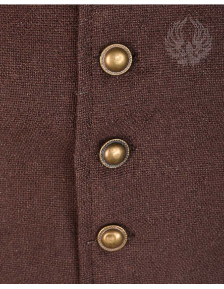 Peary cotton pirate jacket, brown