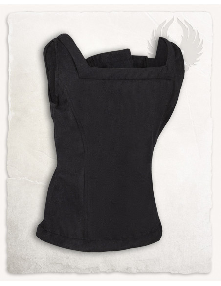 Medieval bodice Ursula model in black...