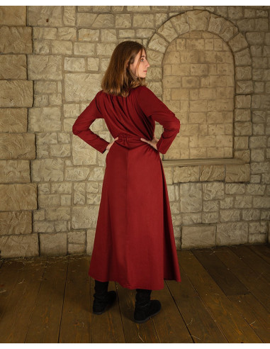 Burgundy inner tunic Wanda model, light cotton ⚔️ Medieval Shop