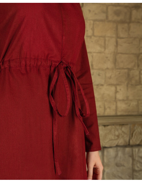Burgundy inner tunic Wanda model,...