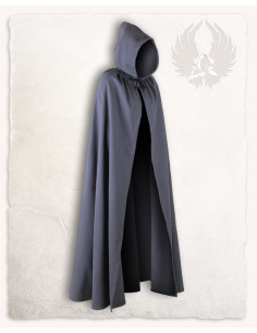 Medieval cloak Aaron gray cotton canvas (140 cm.)
