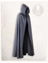 Medieval cloak Aaron gray cotton canvas (140 cm.)