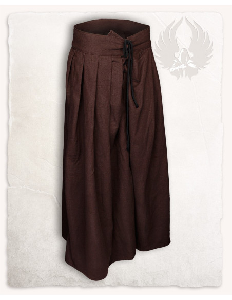 Medieval cotton skirt Anna model, brown