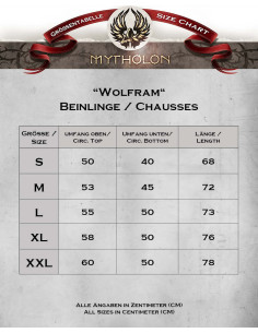 Medieval brown wool leggings Wolfram model 2