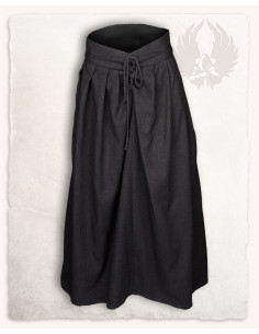 Medieval cotton skirt Anna model, black