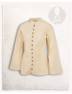 Light medieval blouse model Kassandra, cream color 2