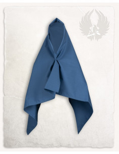 Peasant scarf model Emil, light blue color 2